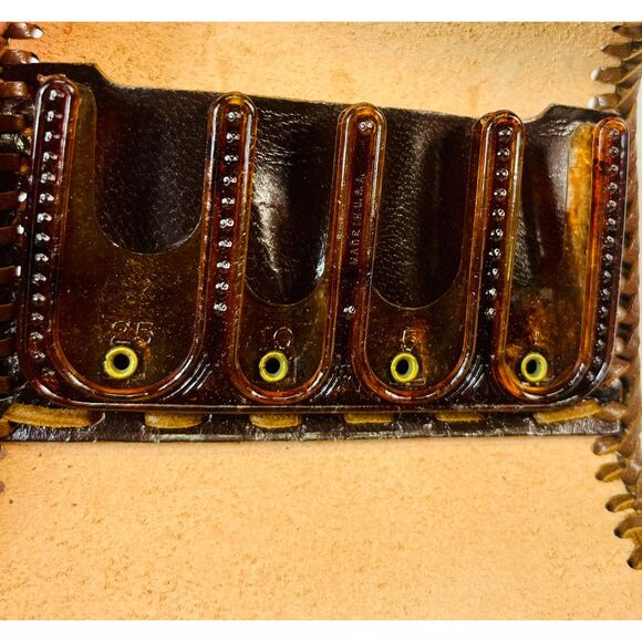 Vintage Hand Tooled 1950s/1960s Floral Leather Clutch Wallet Accessories - Picture 10 of 10